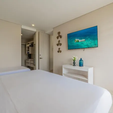Mq1206 | Lujo, Vista Y Jacuzzi Privado 2bd Apartamento Cartagena