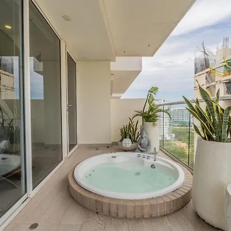 Mq1206 | Lujo, Vista Y Jacuzzi Privado 2bd Cartagena