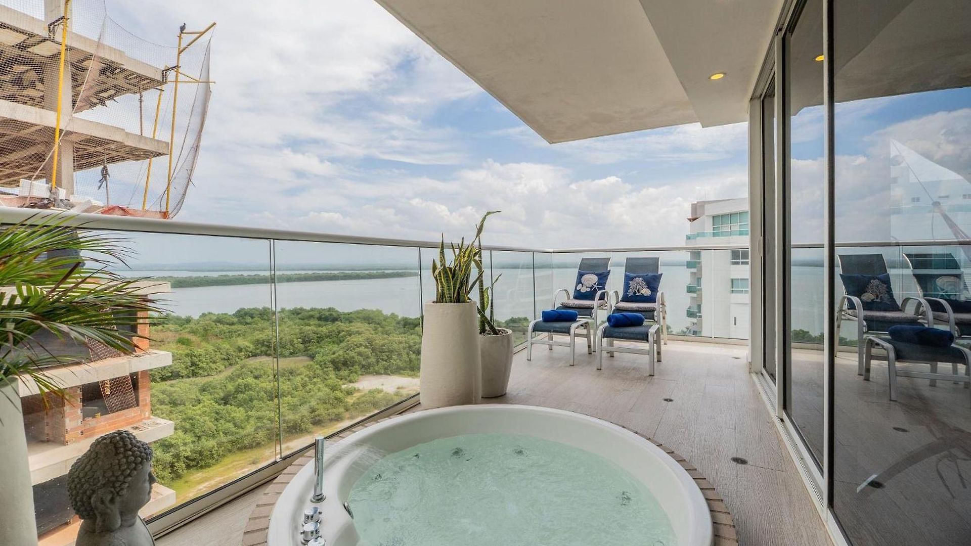 Mq1206 | Lujo, Vista Y Jacuzzi Privado 2bd * Cartagena