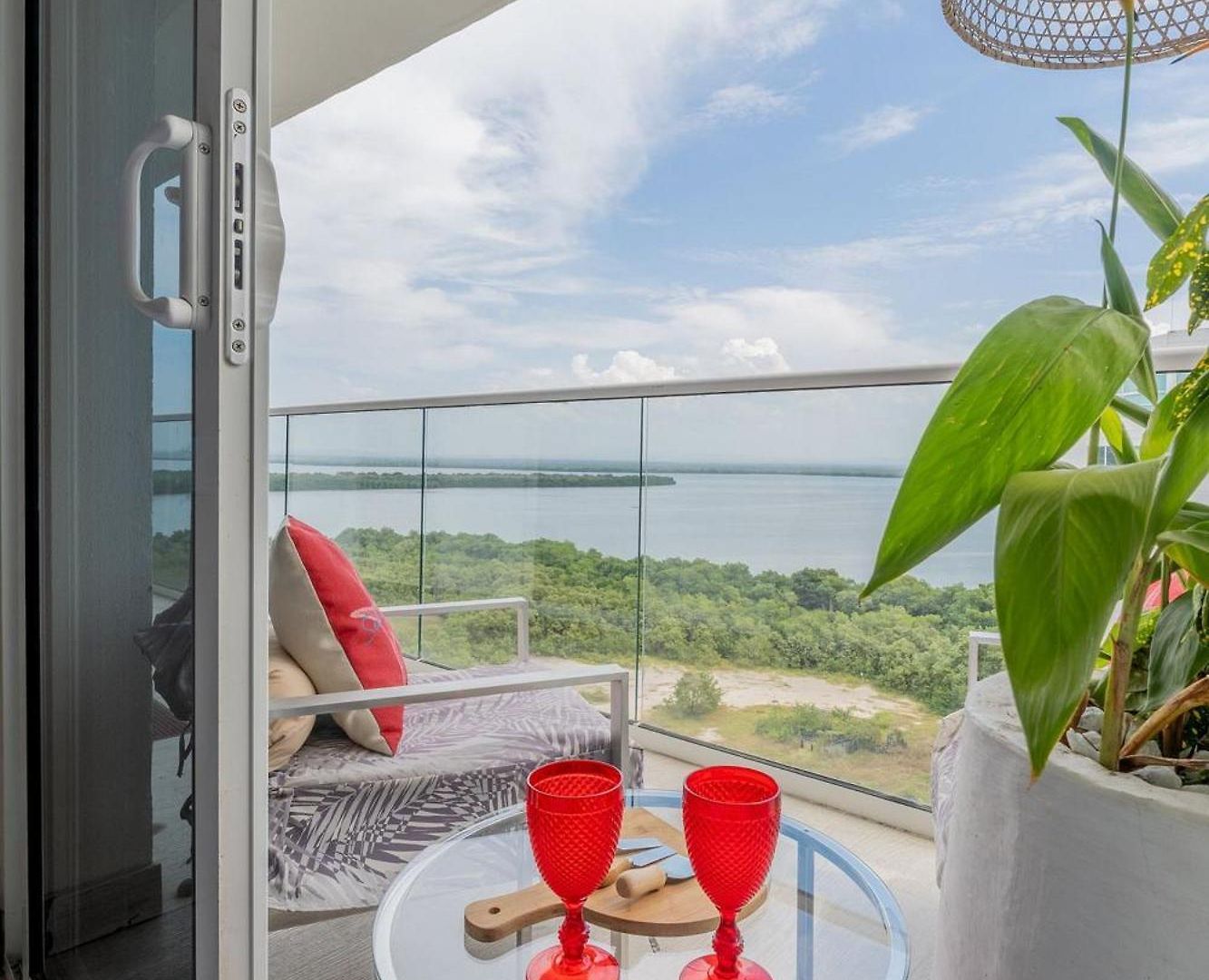 Mq1206 | Lujo, Vista Y Jacuzzi Privado 2bd * Cartagena