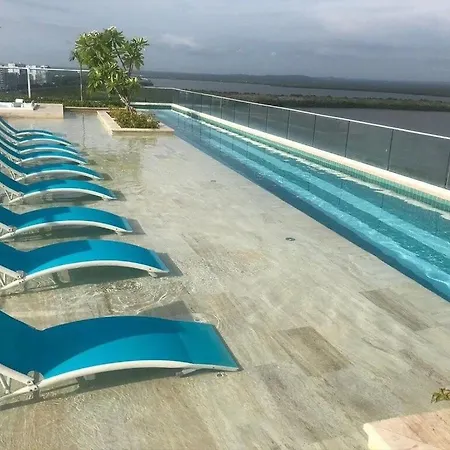 Mq1206 | Lujo, Vista Y Jacuzzi Privado 2bd Apartamento Cartagena