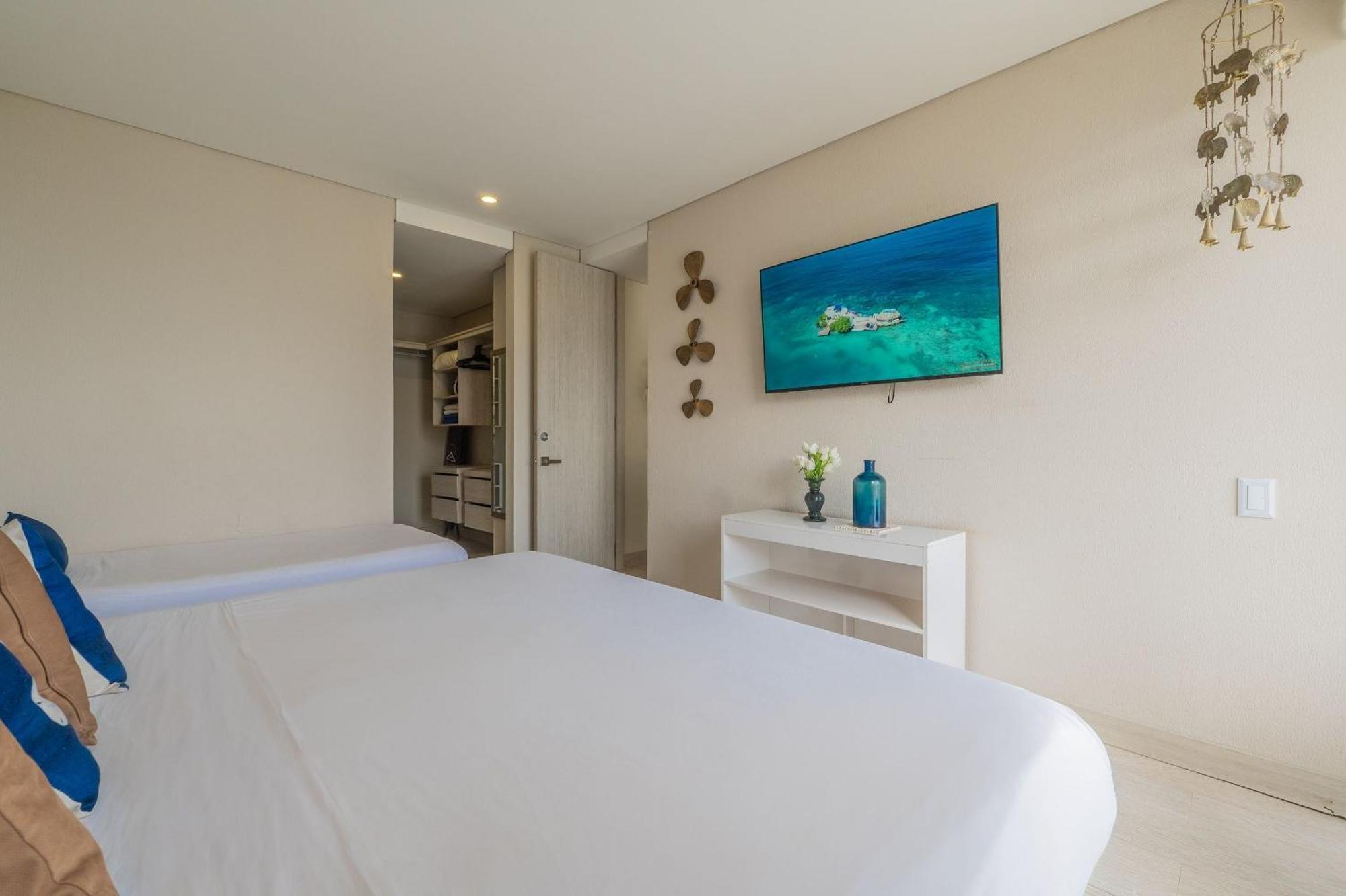 Mq1206 | Lujo, Vista Y Jacuzzi Privado 2bd Apartamento Cartagena