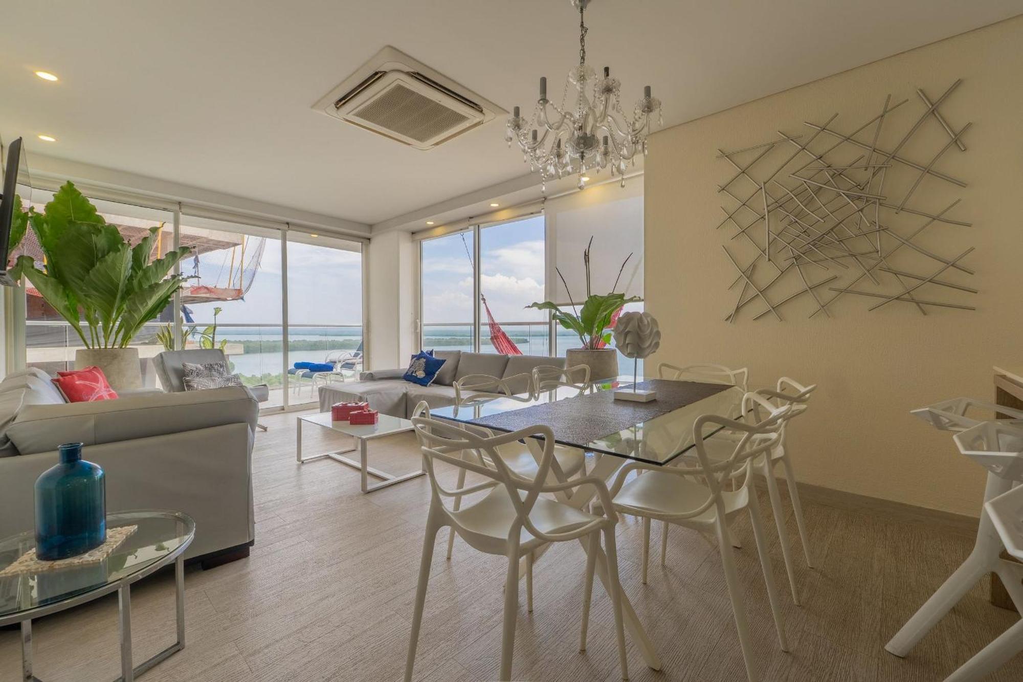 Mq1206 | Lujo, Vista Y Jacuzzi Privado 2bd Apartamento Cartagena