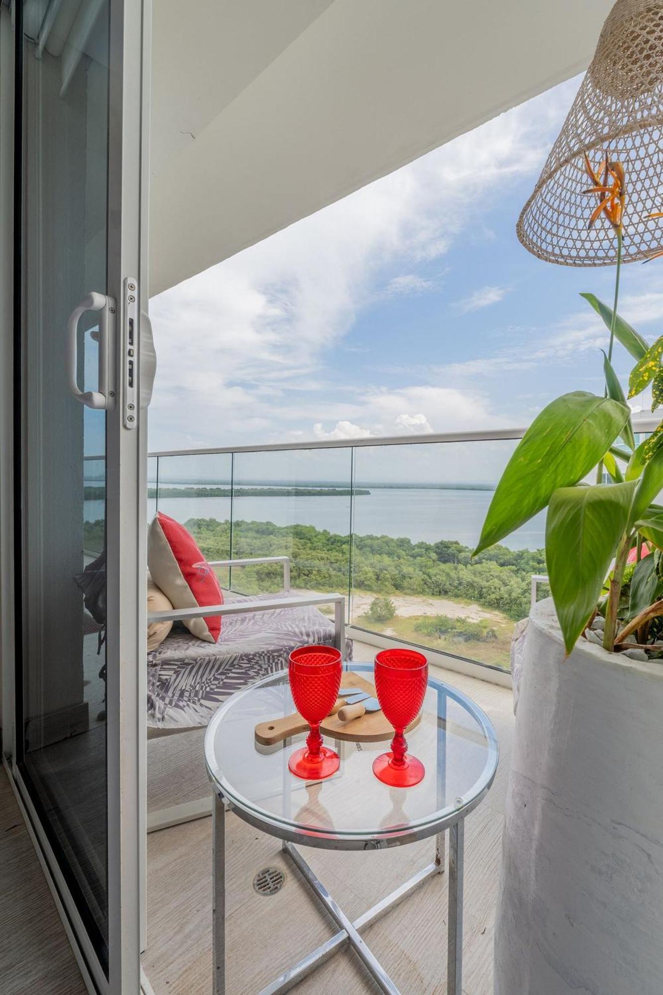 Mq1206 | Lujo, Vista Y Jacuzzi Privado 2bd * Cartagena